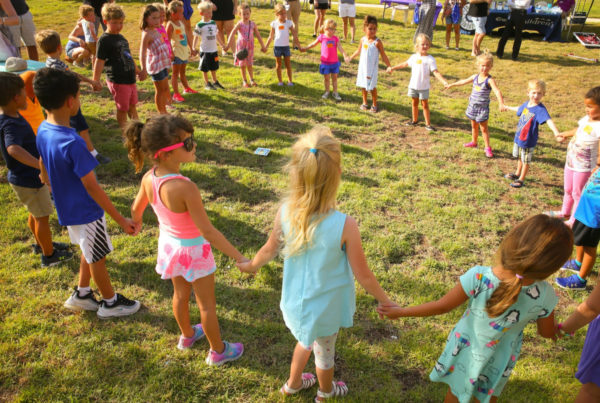 Incoming kindergartners get to know each other at the Back to School Bash